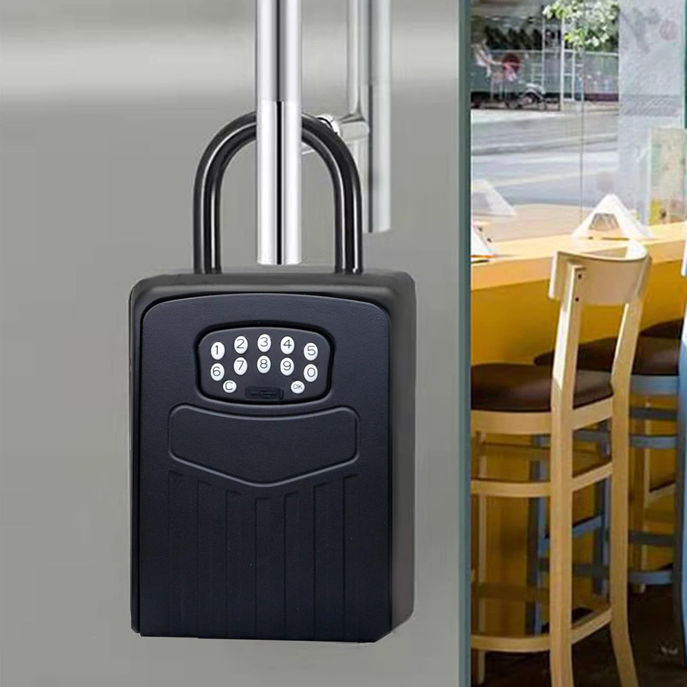 Smart Key Lock Box, APP Control Bluetooth Wireless Lock Box for House Key Outdoo