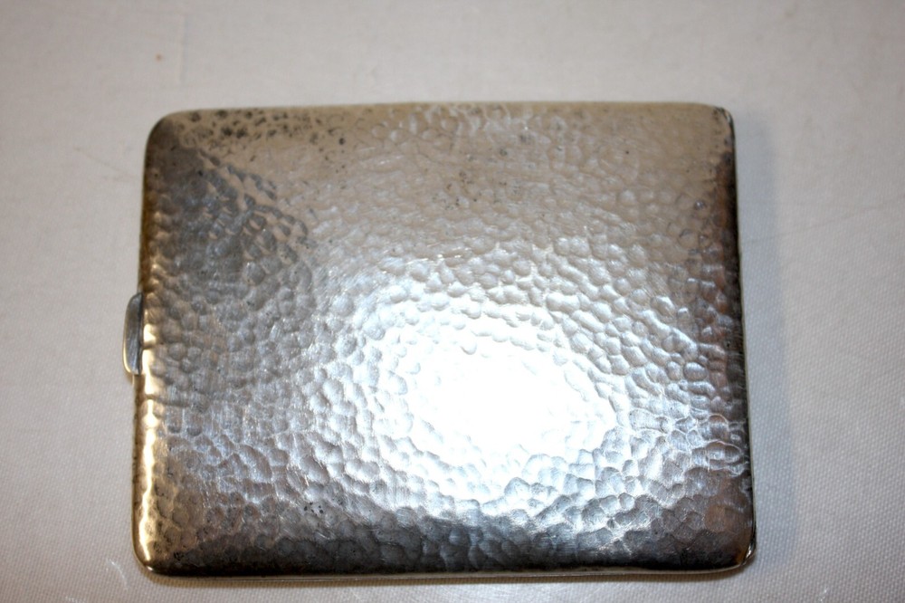 James E. Blake Co. Sterling Silver/14K Cigarette Case Monogrammed "GWK"