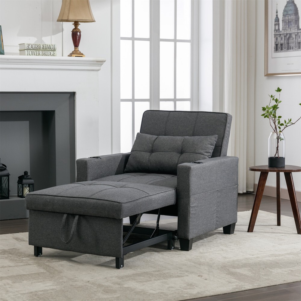 Convertible Sleeper Sofa Bed 3in1 Multi-Function Folding Sofa Bed with USB Ports