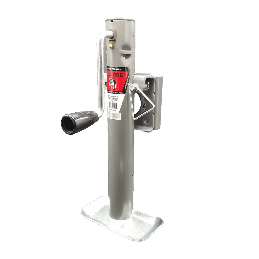 Side Wind Swivel Jack 2K, 10" Lift, 11" Bracket Height Trailers Rv Camper Boat