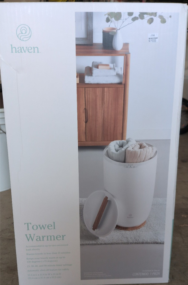 Haven Towel Warmer (Never opened; still in box)