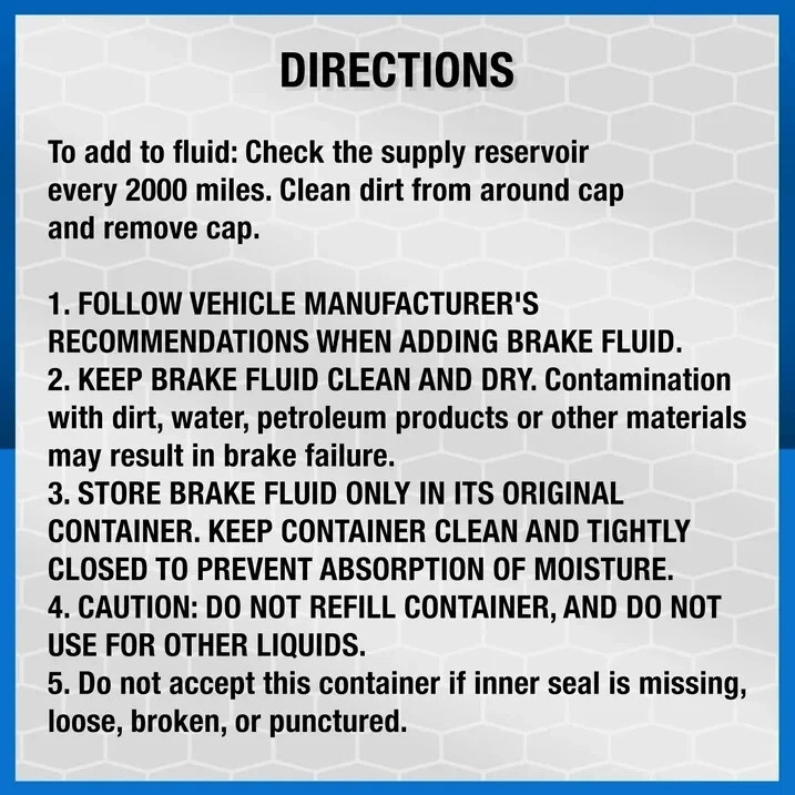 Super Tech Dot 4 Brake Fluid, 12 fl oz