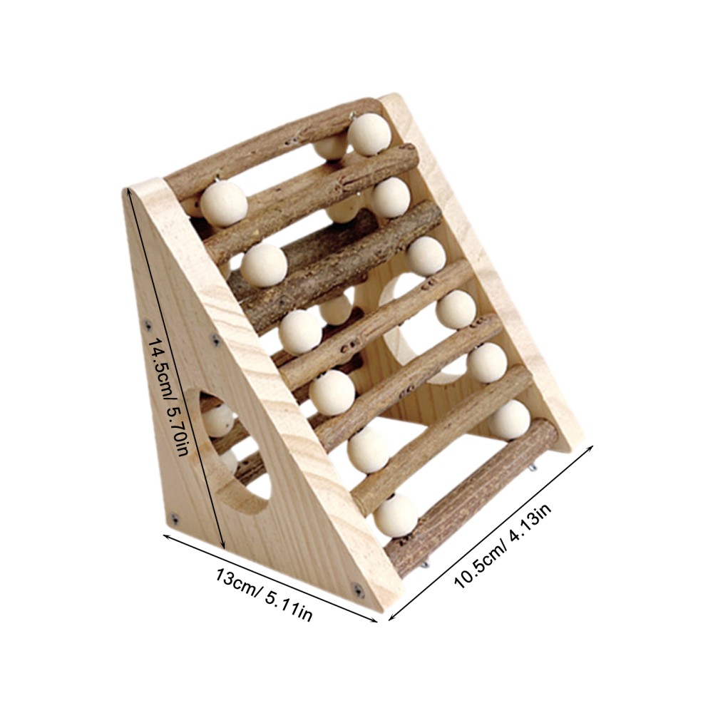 Hamster Hideout - Triangular Shape Hamster Hideout Bed With Climbing Ladder -