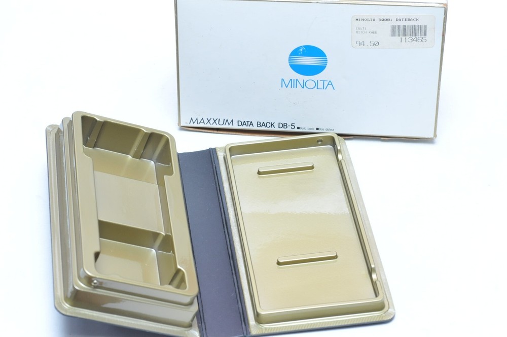 Original Empty Box & Manual for Minolta DATA BACK DB-5, DB5 (DYNAX 5000i)