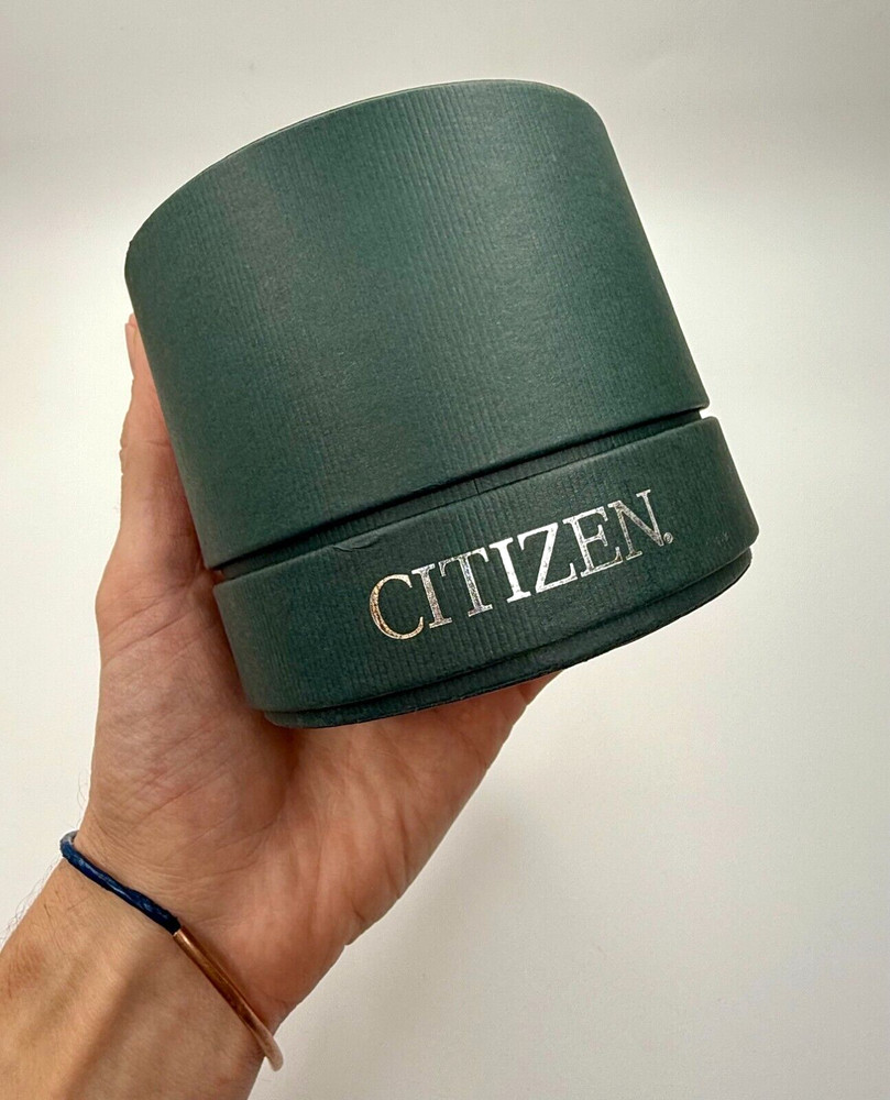 ⭕️ CITIZEN GREENY EMPTY PRESENTATION DISPLAY STORAGE BOX & MANUAL/WARRANTY