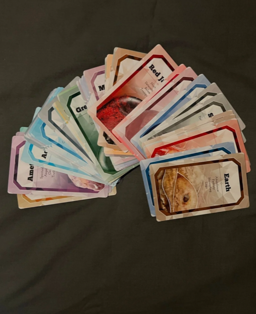 Crystals Oracle Deck: Includes a 52 Oracle Deck w Instructions Beginners Tarot