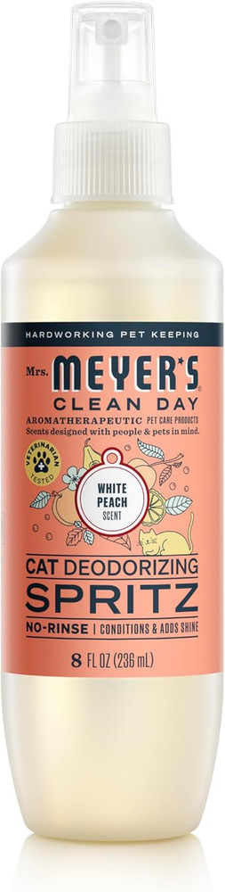 Clean Day Cat Deodorizing Spray, White Peach Scent, 8oz