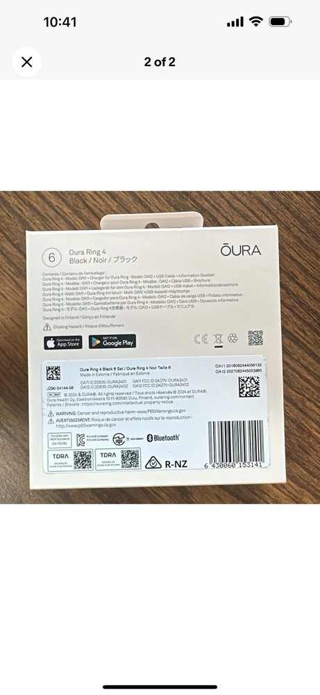Oura Ring Gen 4 (Any Size)