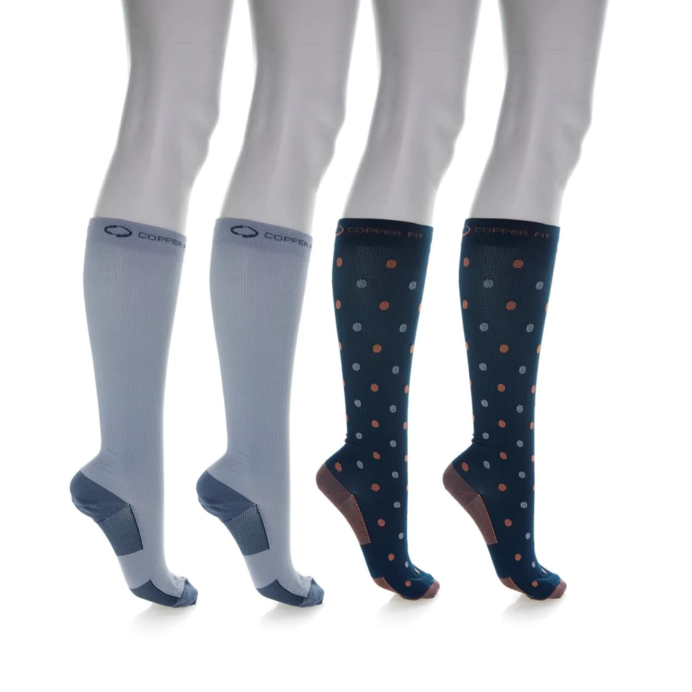 Copper Fit™ Knee-High Compression Socks 4-pack 581211/595126-J