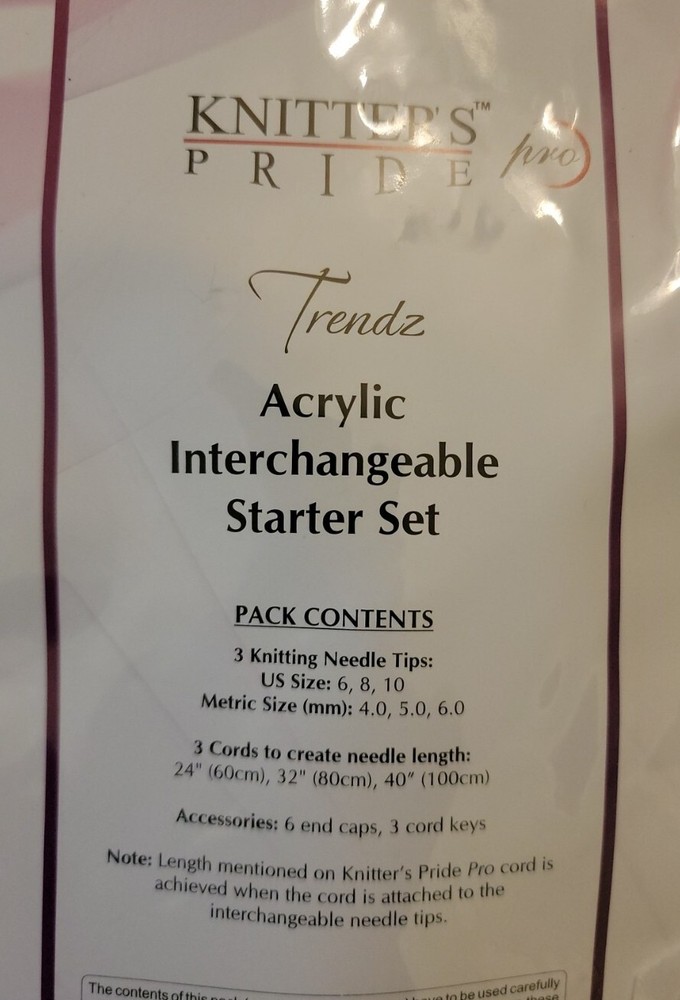 KnitPro Trendz Interchangeable Circular Knitting Needle Starter Set