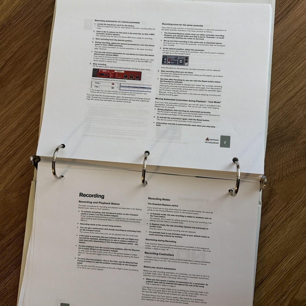 Digidesigns Getting Started Manual Digi 002 & Digi 002 Rack & Reason Adapted Etc