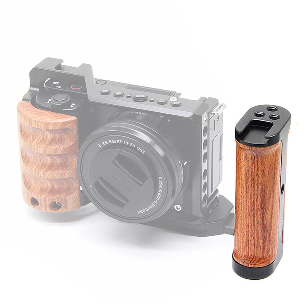 Side Wood Handle Left L-Plate Quick Release Plate Universal Camera Accessory Xb