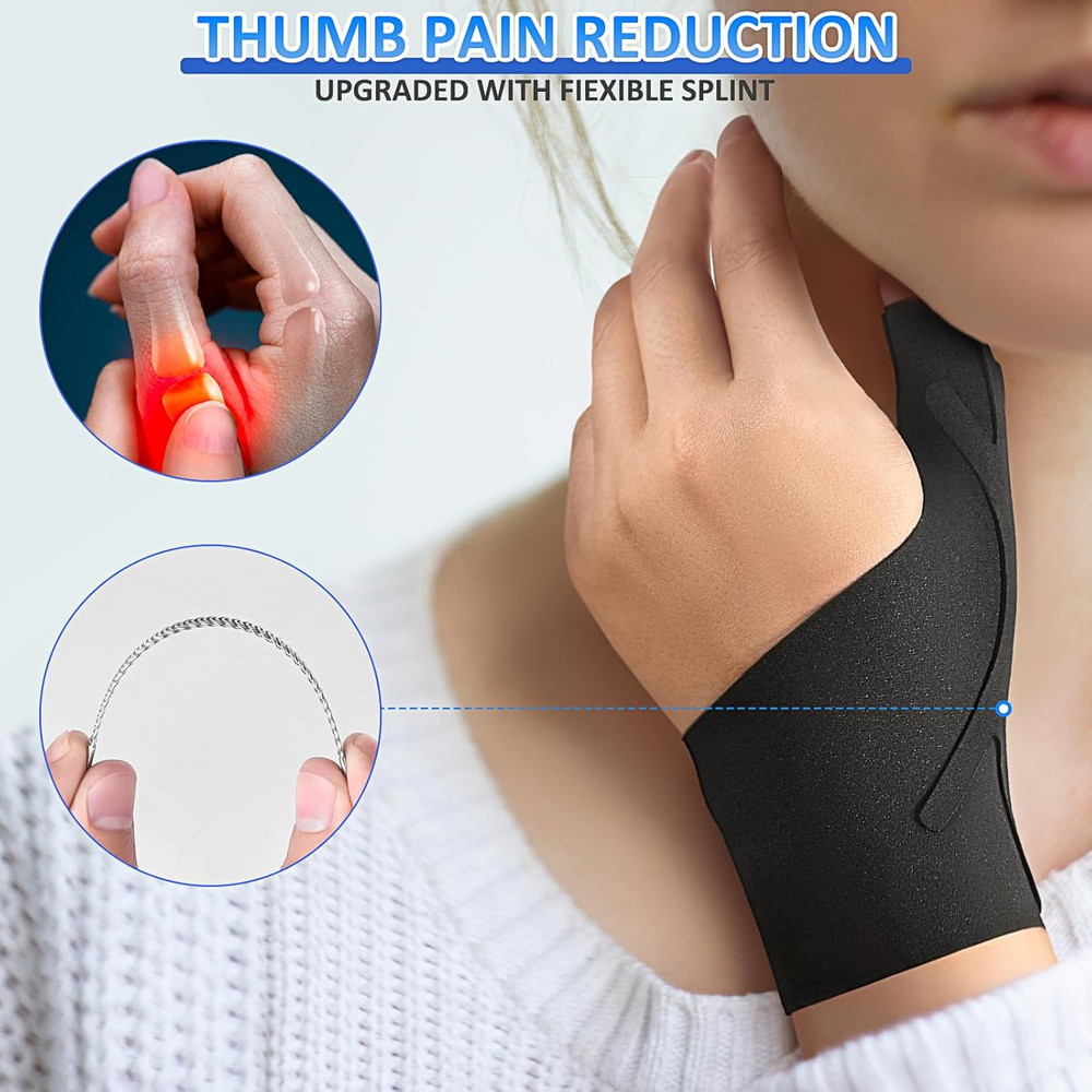 Thumb Wrist Brace Copper Compression Stabilizer Thumb Support Spica Splint for C
