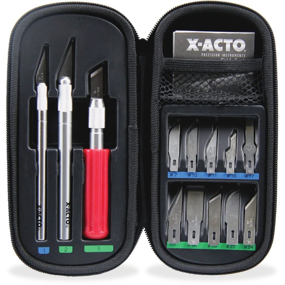 Compression Basic Knife Set, Includes 3 Knives, 13 Blades, Soft Carry Case, 1...