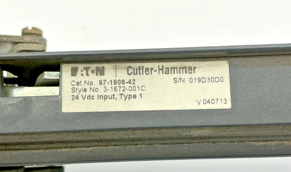 Eaton Cutler-Hammer 97-1908-42 Control Module Type-1 24VDC 97190842