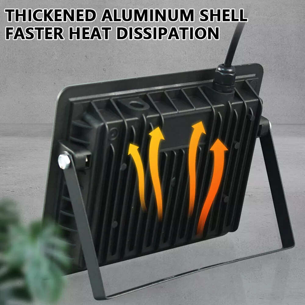10 Pack 100W LED Flood Light Outdoor Waterproof Work Light 6500K Security Lights