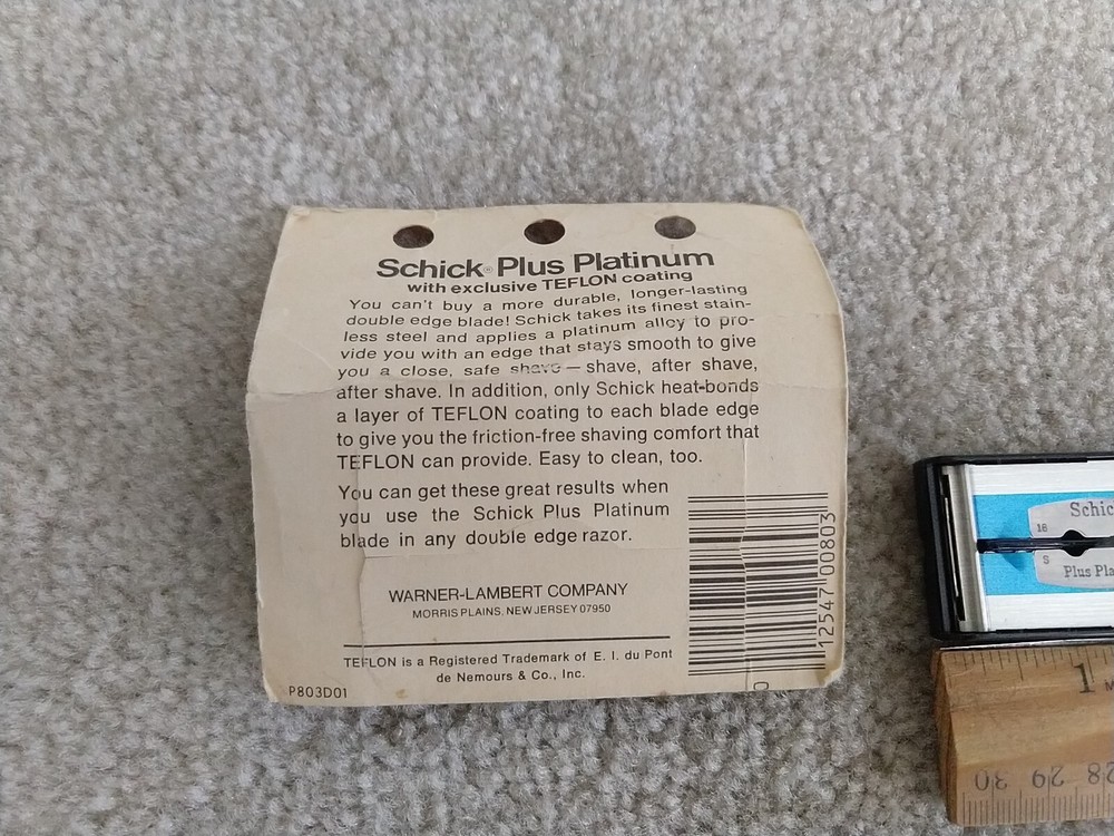Vintage Schick Plus Platinum Blades 8 Pack