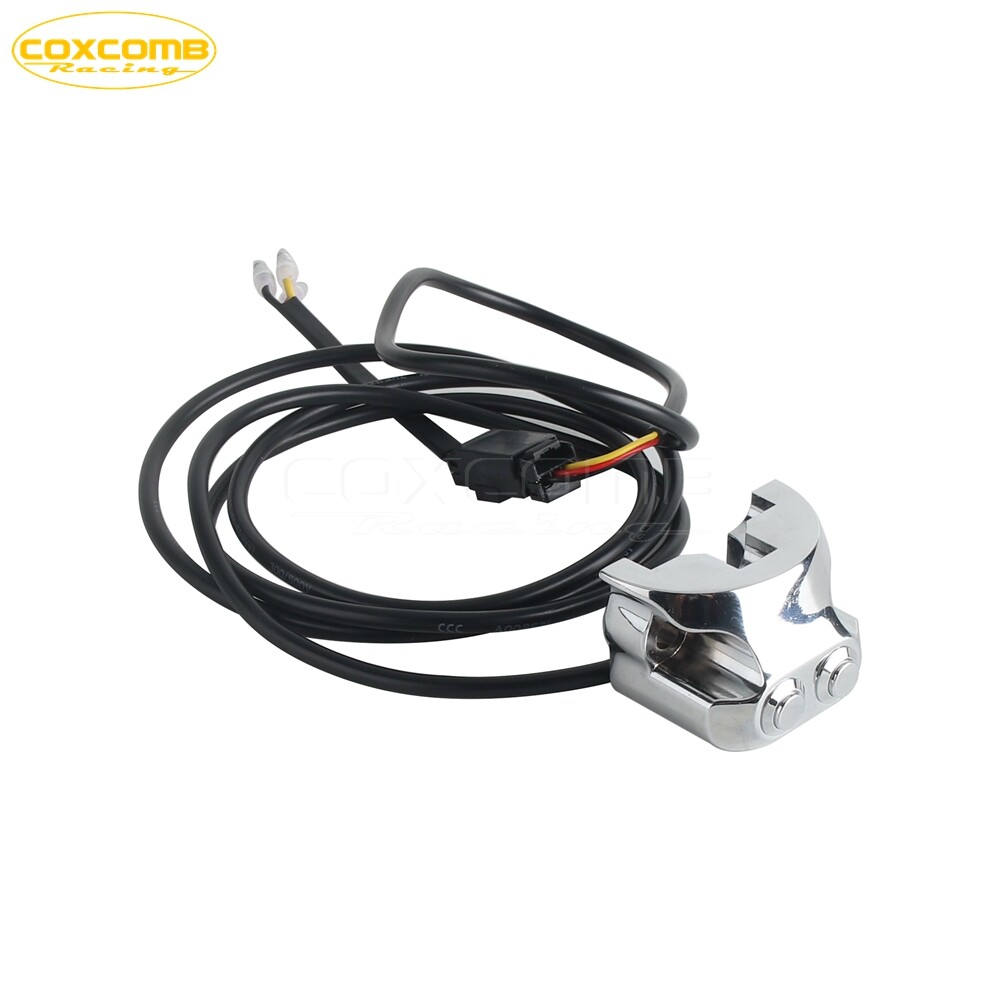Chrome 1" Handlebar Mounted Air Ride Controller Switch For Harley Dyna Bobber