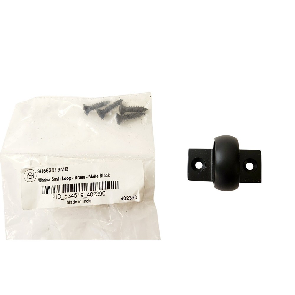 Signature Hardware 473673 Window Sash Loop - Matte Black