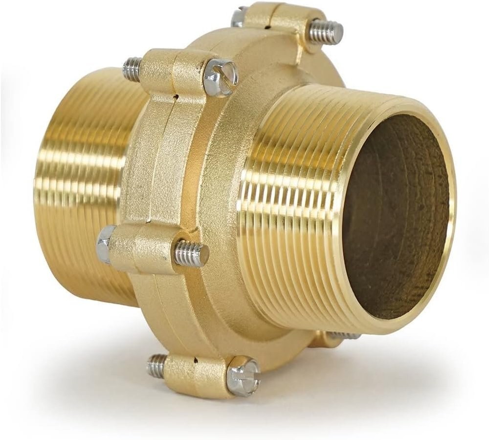 Fleck 2" Brass Drain Line Flow Control Less/Buttons (100 Gallons Per Minute...