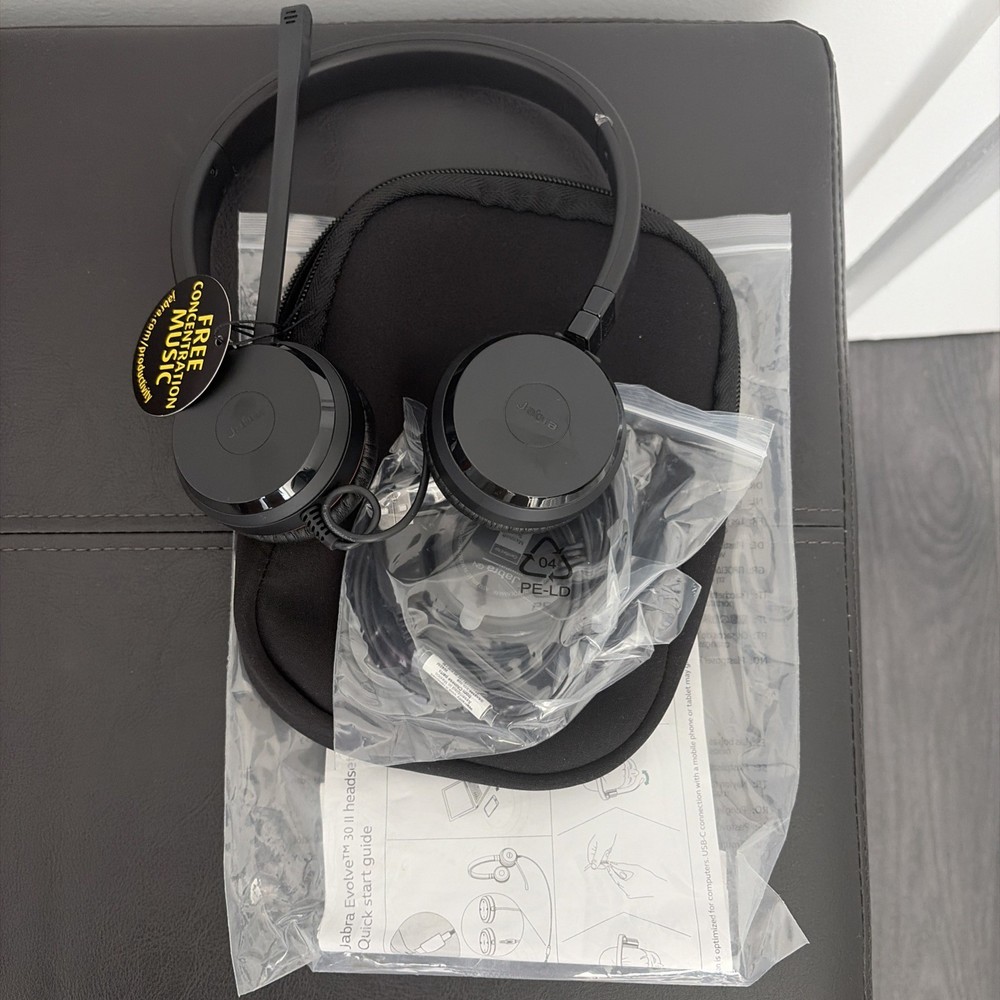 Jabra Evolve 30 II USB-C MS Stereo Headset - Black