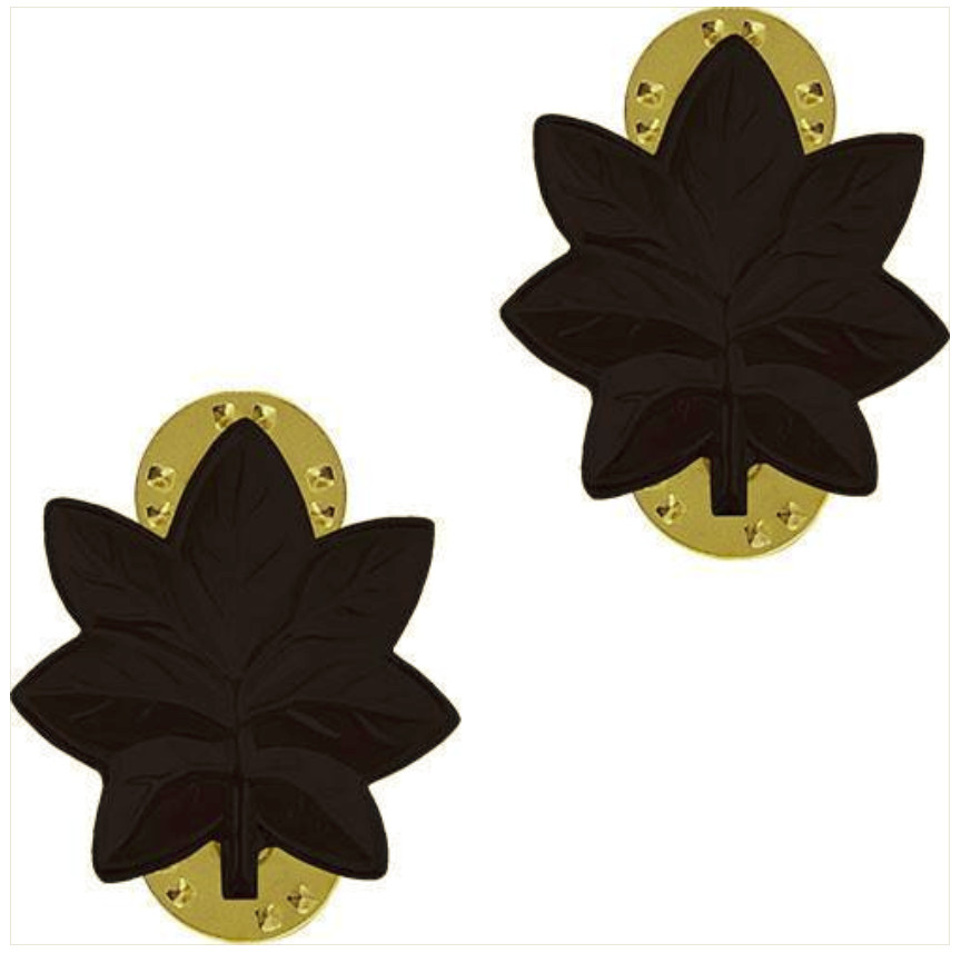 Vanguard NAVY COLLAR DEVICE: COMMANDER - BLACK METAL