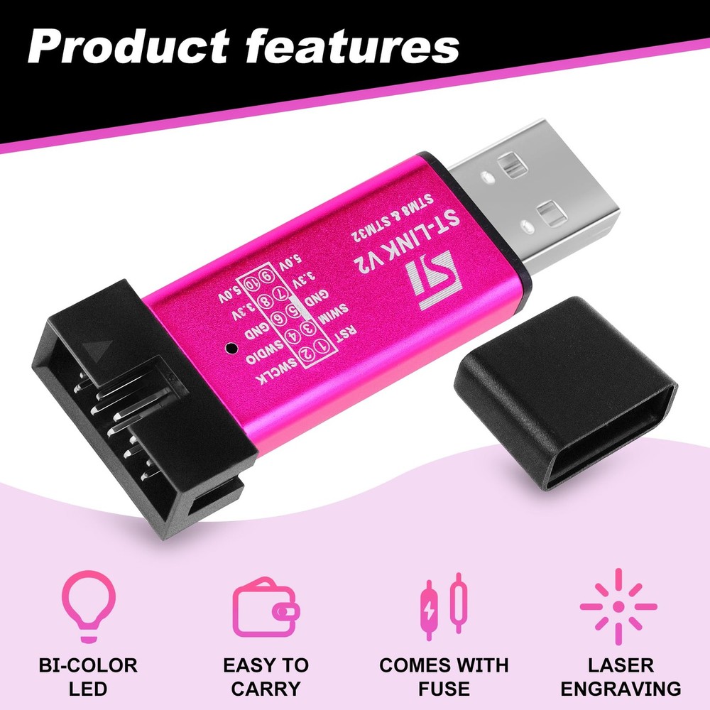 ST-Link V2 Emulator Downloader Programmer for STM8 STM32 Series Chip