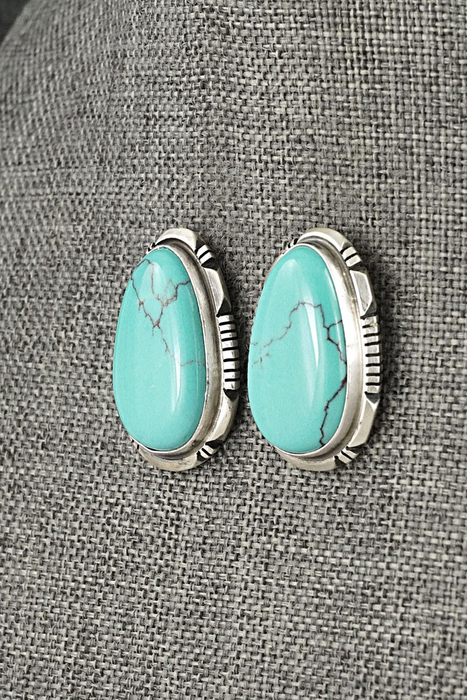 Turquoise & Sterling Silver Earrings - Thomas Francisco