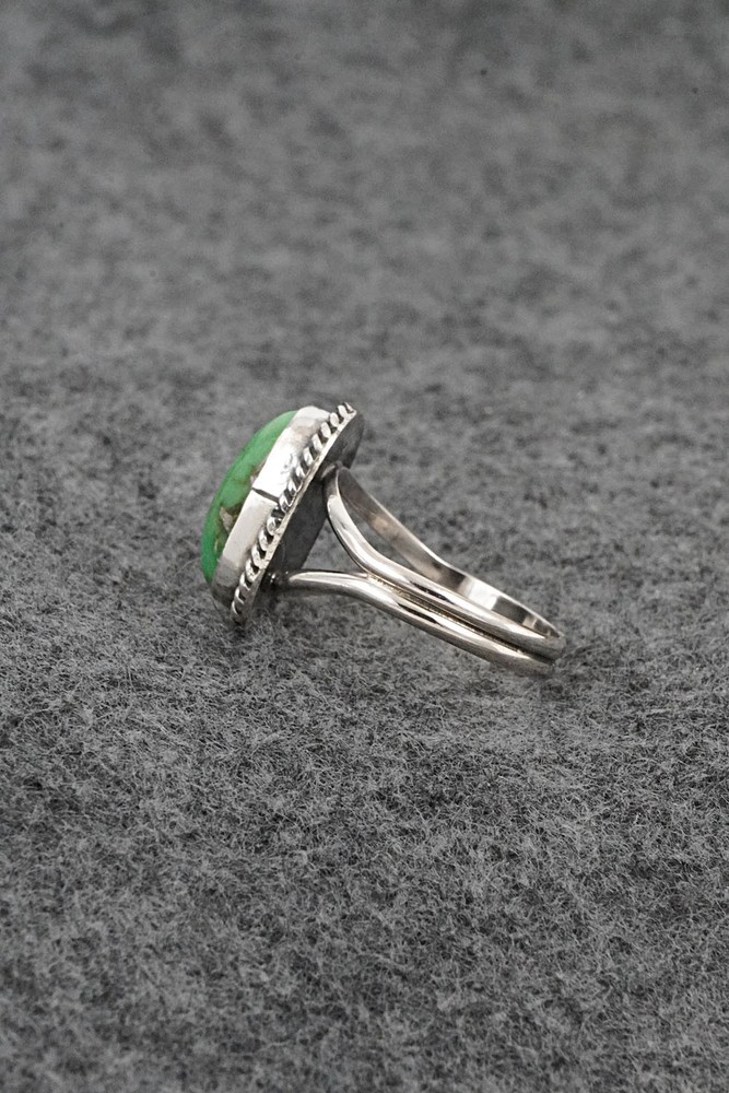 Turquoise & Sterling Silver Ring - Rosemary Saunders - Size 7
