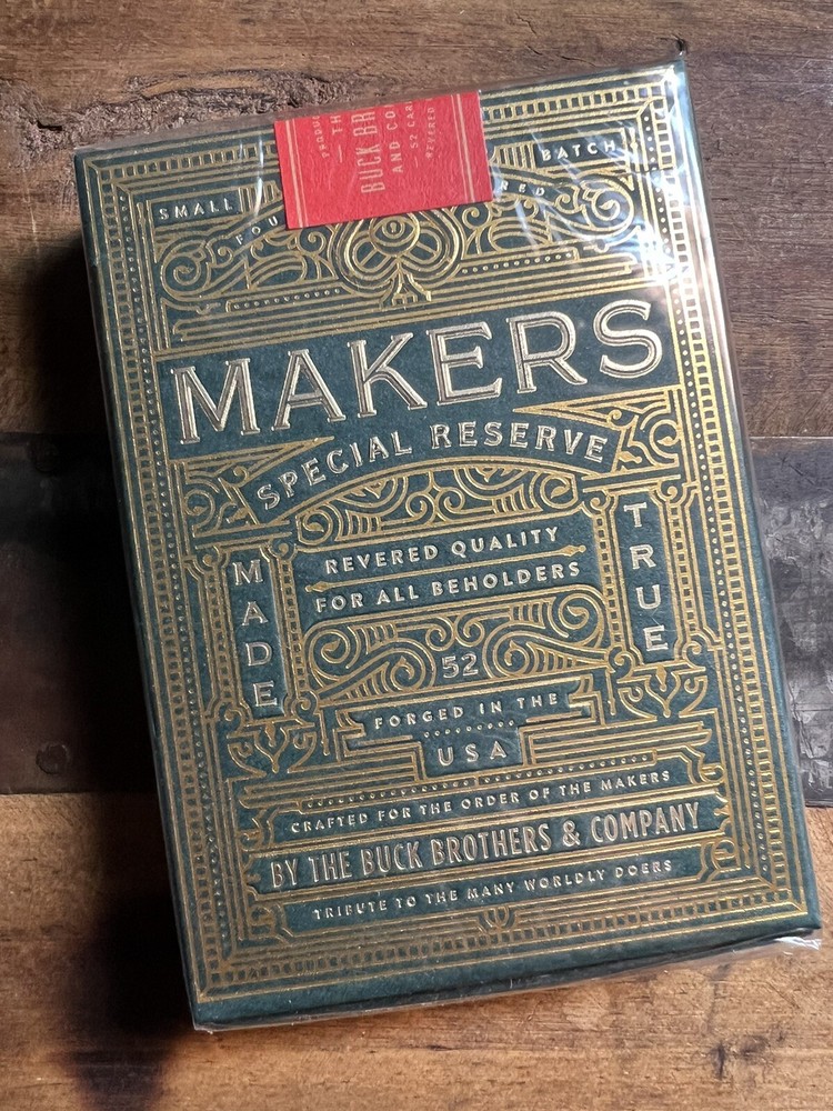 MAKERS green Playing Cards by Dan and Dave sealed 8️⃣