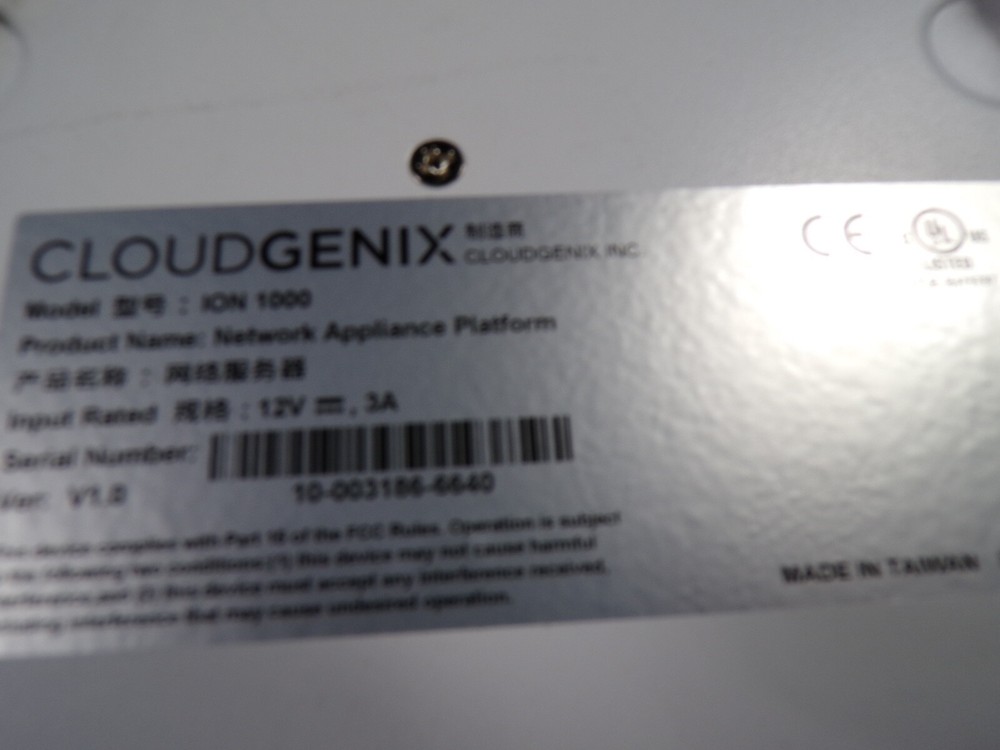 Cloudgenix ION 1000 Network Appliance Platform