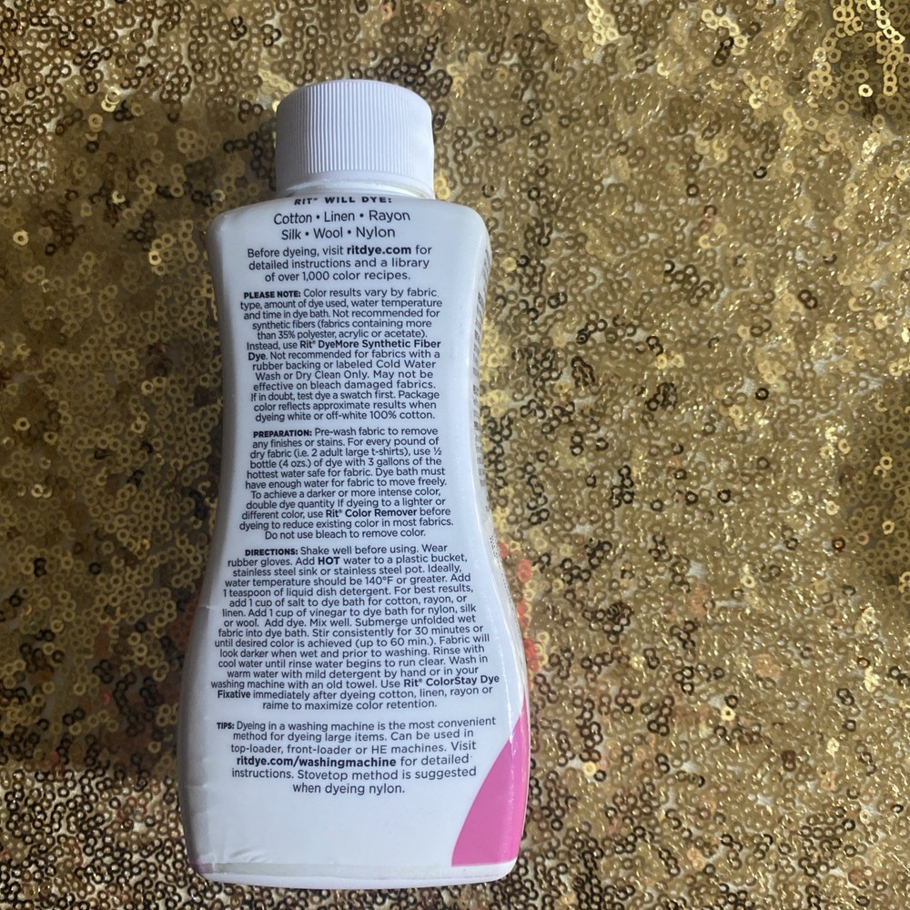 Rit Dye Liquid - Wide Selection fuchsia- 8 Oz.