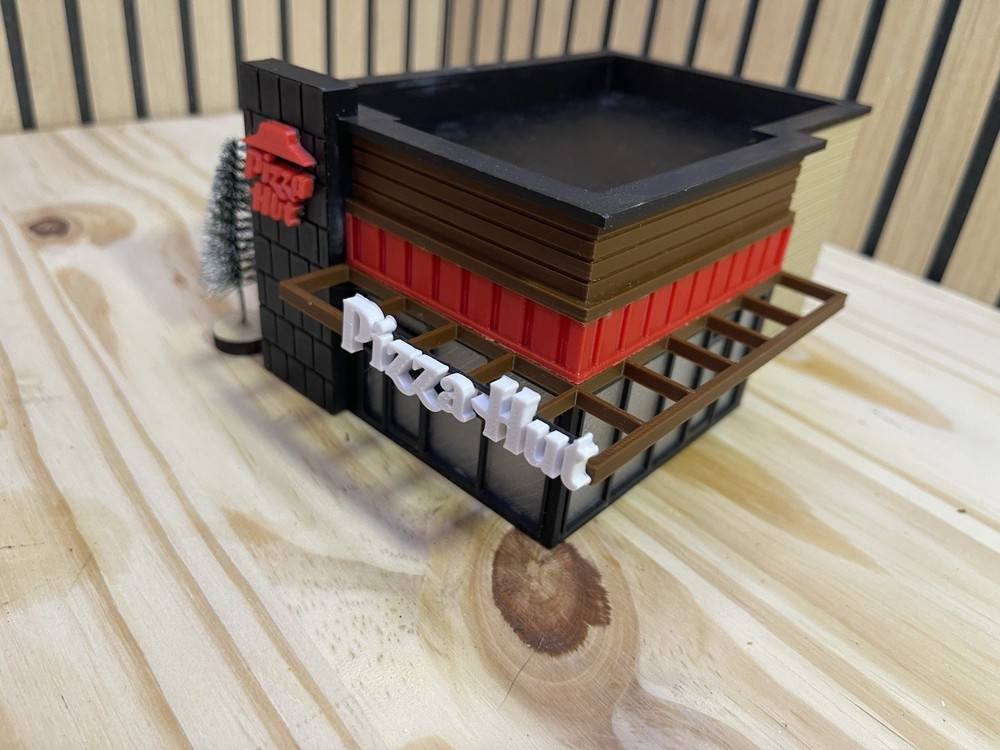 1/64 Scale Pizza Hut Restaurant Building 3D Printed Model