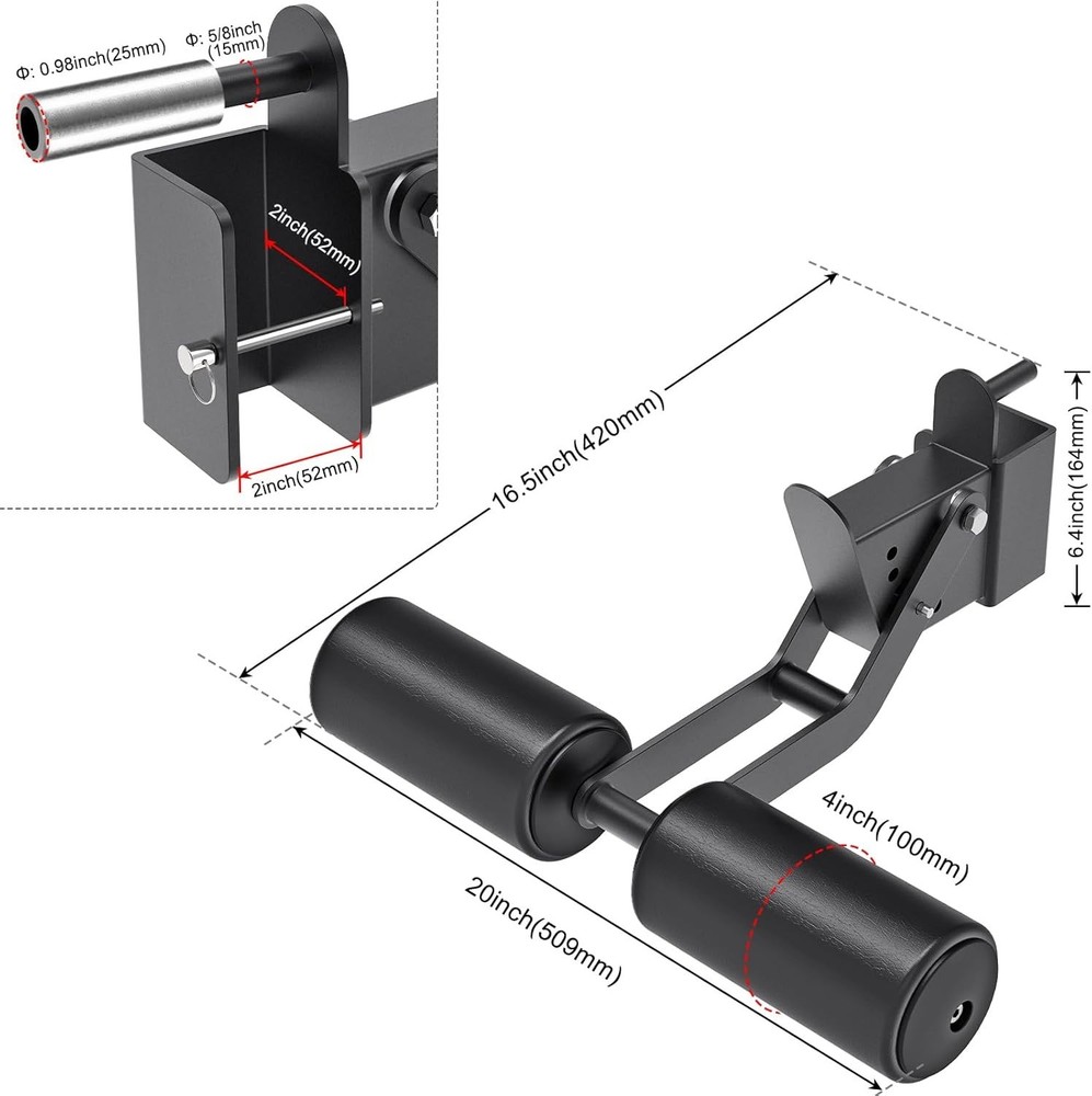Nordic Hamstring Curl Attachment - Adjustable Leg Hold Down
