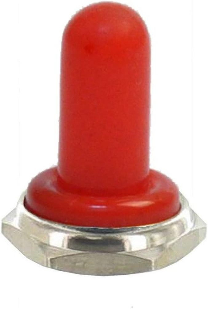 Red 12Mm Rubber Rocker Toggle Switch Knob Hat Waterproof Boot Cover Cap Dustproo