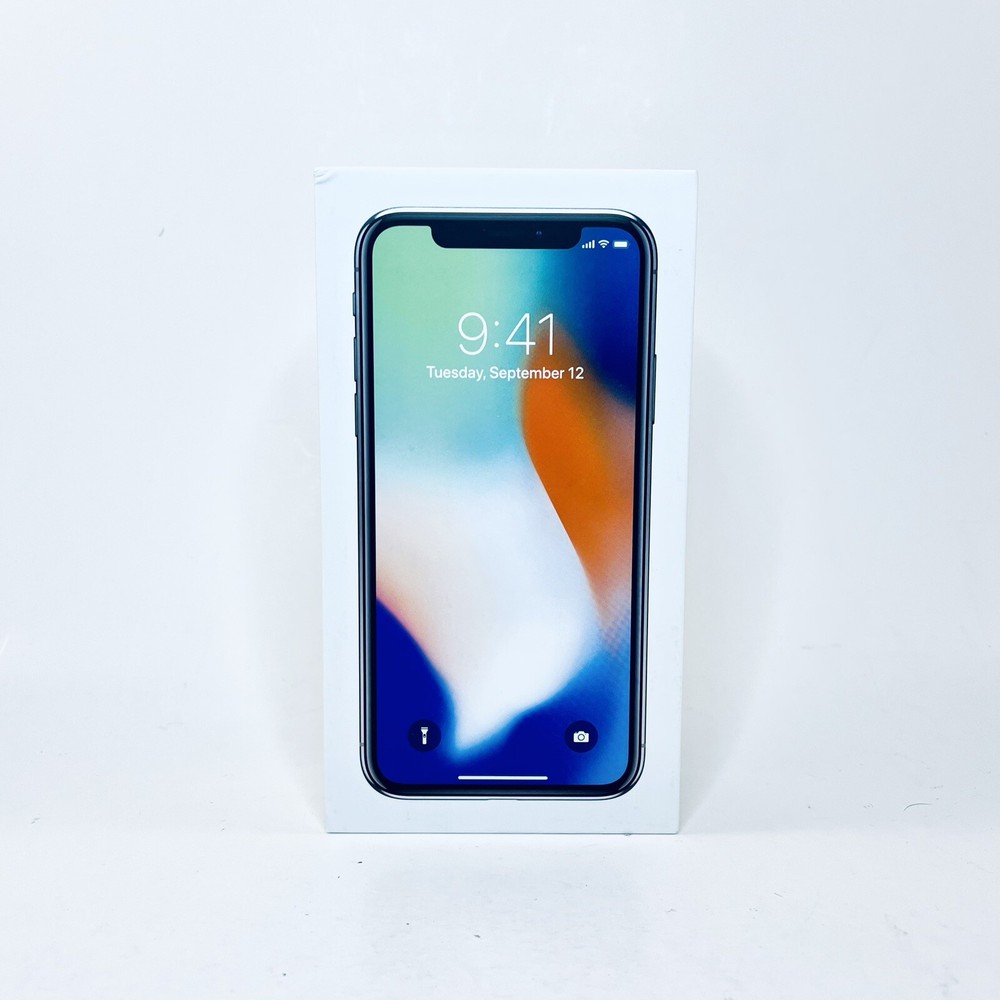 Replacement Box For iPhone X Silver 64GB w/ Inserts - SHIPS FREE!