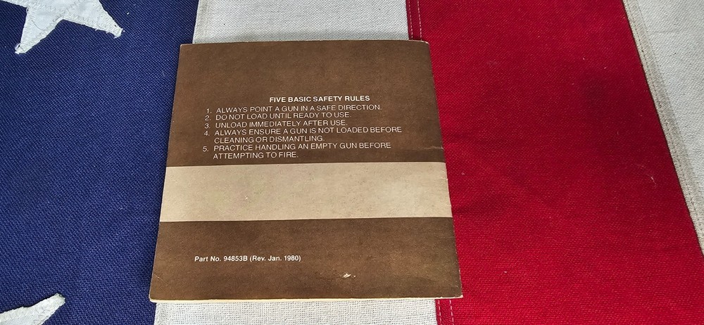 Colt Python 6 Inch Vintage Box, Paperwork, 1978 Manual .357