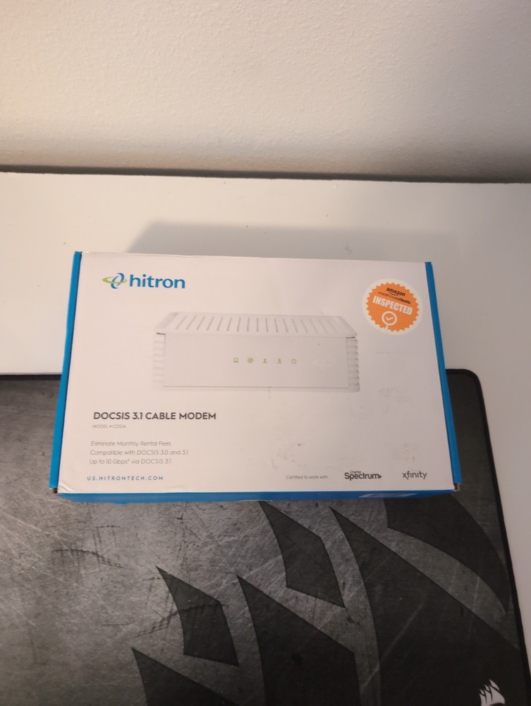 Hitron CODA DOCSIS 3.1 Modem 1 Gbps (White) - Open Box