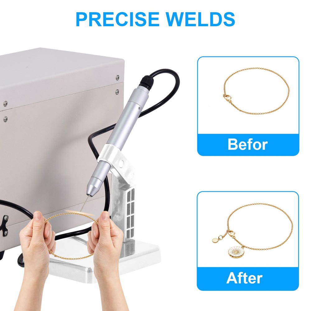 Automatic CNC Pulse Spot Welding Permanent Jewelry Welder Kit Arc Welding Adjust