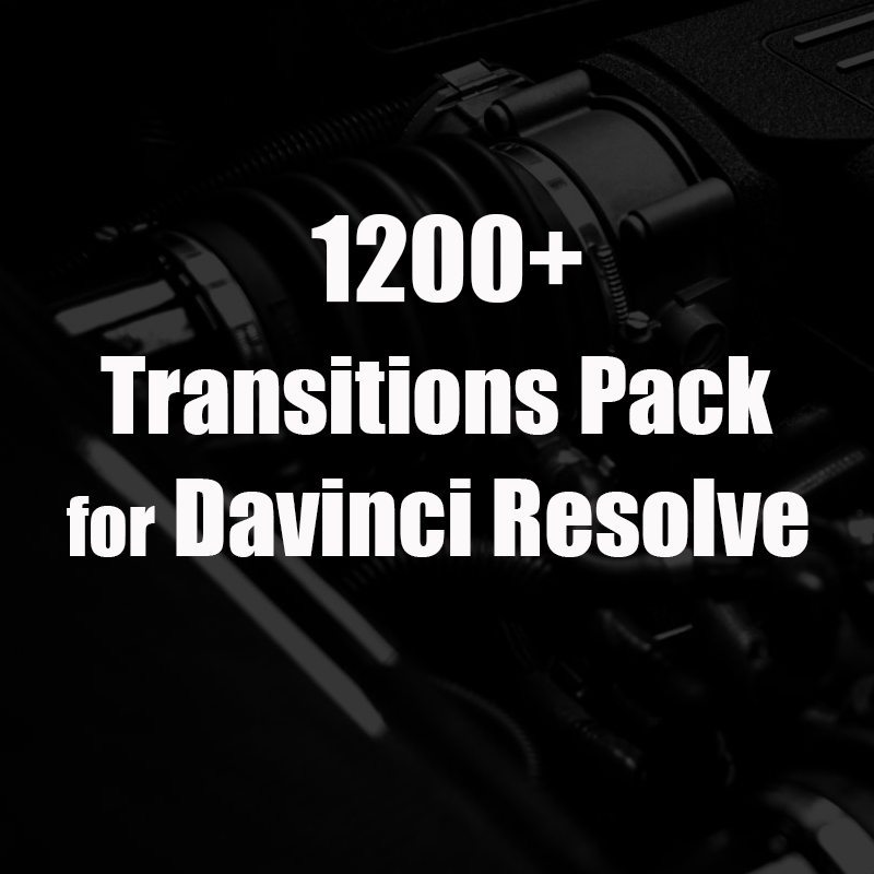 Davinci Resolve Transitions Pack. 1200 Transitions for video.