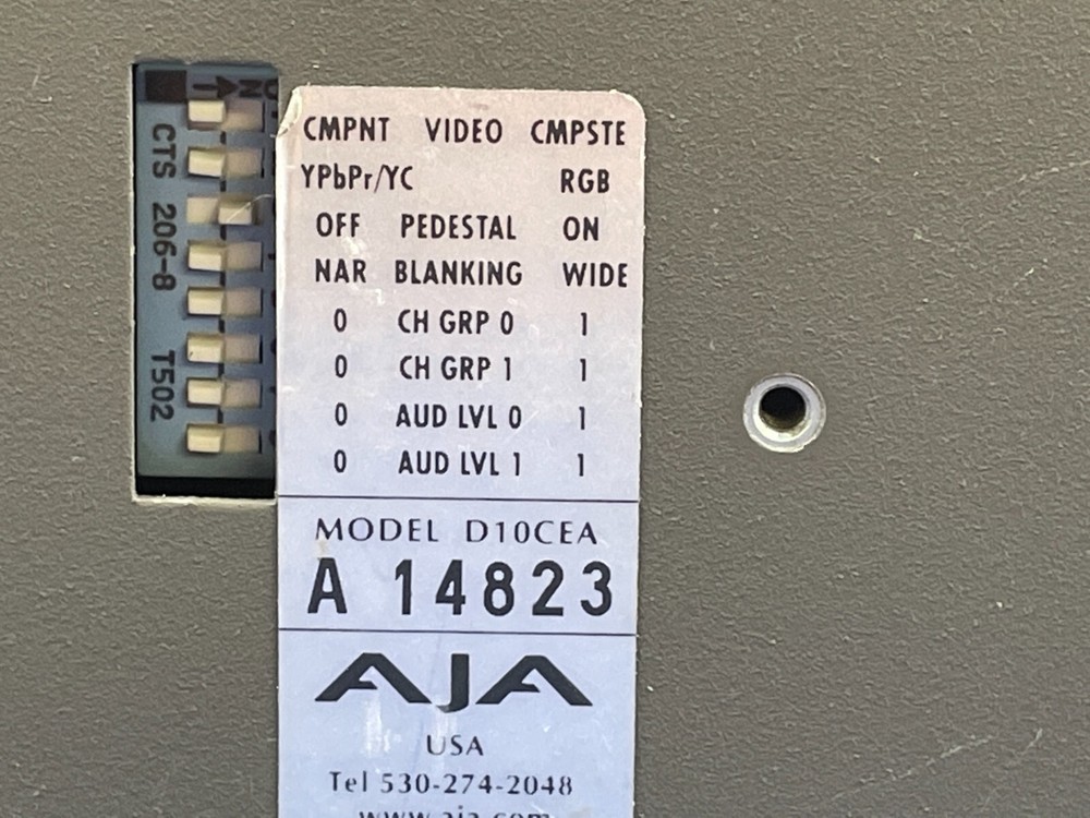 AJA D10CEA SDI to Component/Composite Video