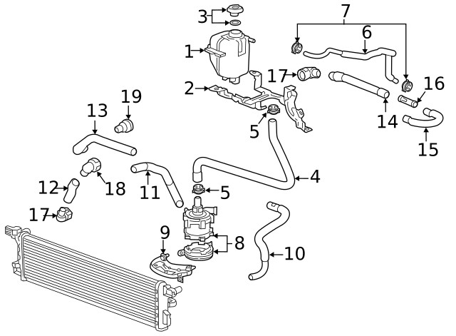 Genuine GM Overflow Hose 95281138