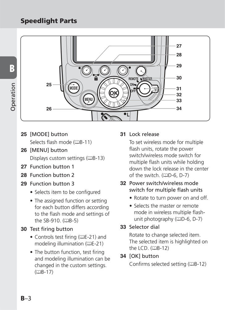 Nikon SB-910 — User Manual Owners Guide Reference — 135 Pages — USA Made