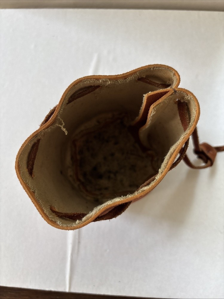 Kolpin BROWN LEATHER AMMO BAG POUCH ~ BLACK POWDER MUZZLELOADER ~