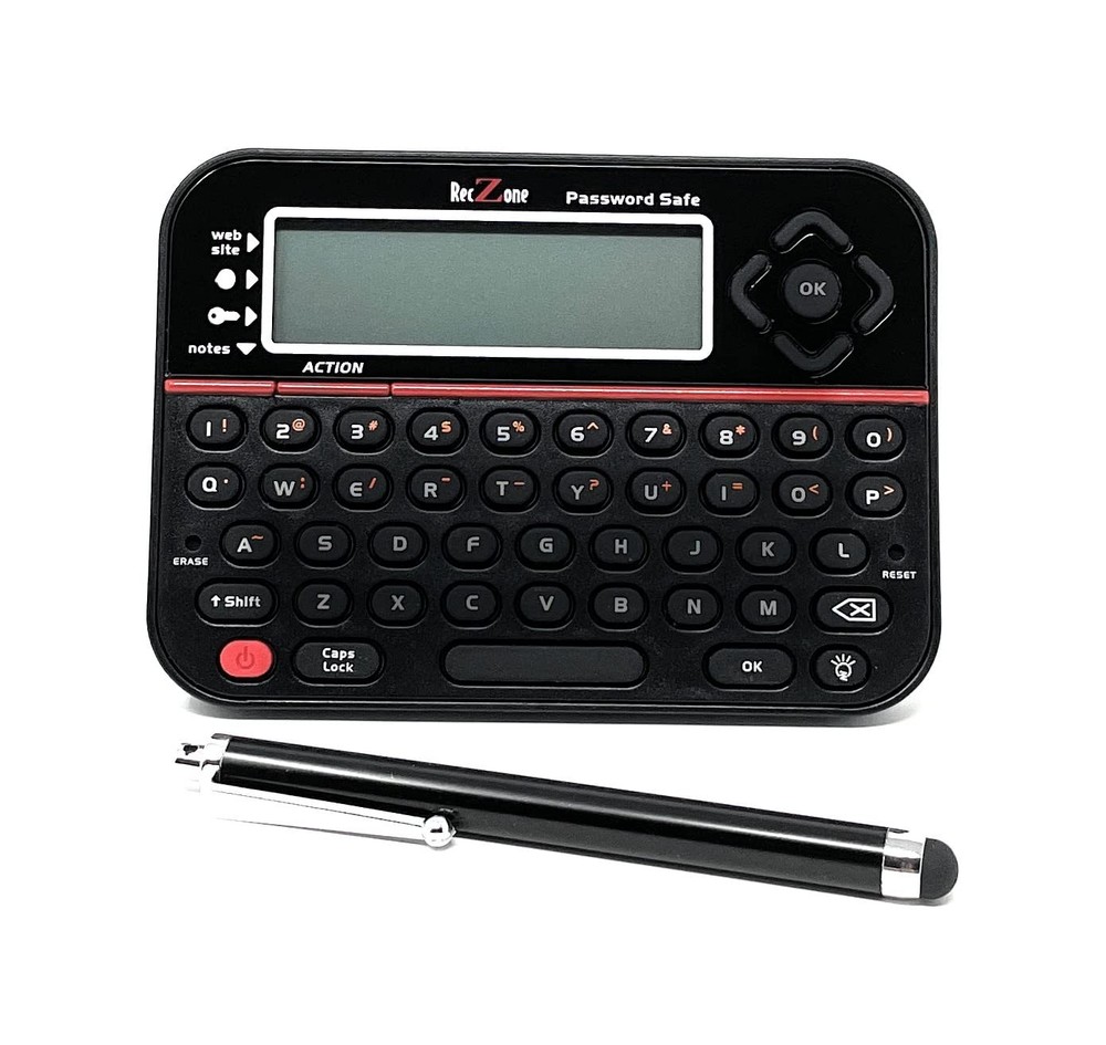 LLC Password Safe Electronic Storage Organizer Keeper Device and Stylus Bundle