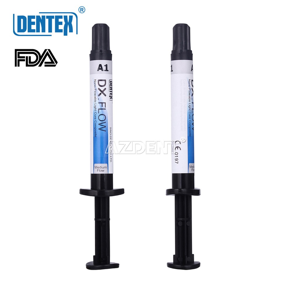 Dental Flowable Light Cure Composite Resin A1 Medium Flow 3g/Syringe