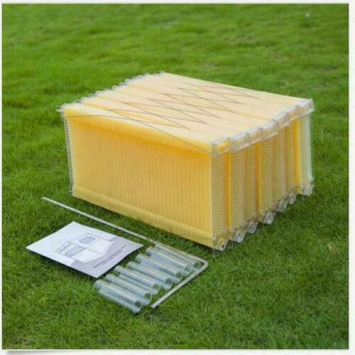 Comb Hive Frame Beehive 7PCS Upgraded Auto Honey Bee Hive Frames Beekeeping Tool
