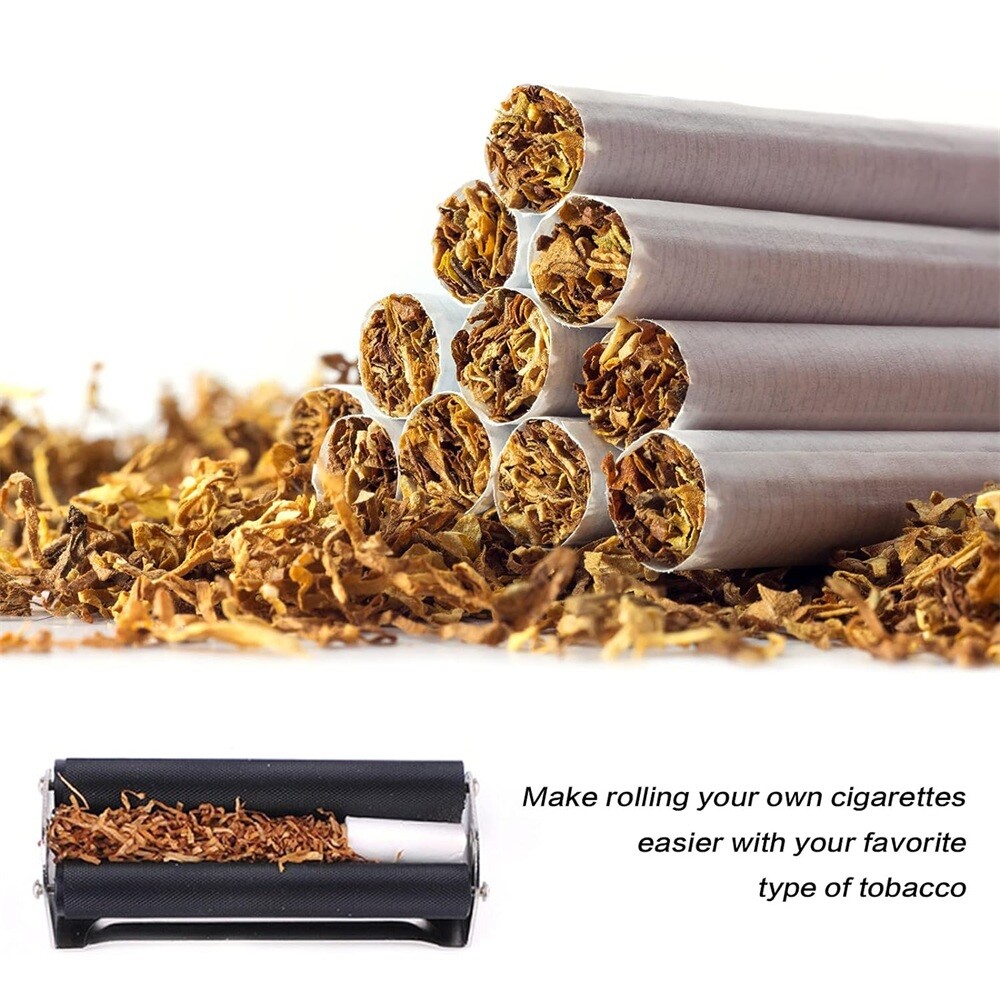 Metal Tobacco Roller 70mm Cigarette Maker Tool Cigarette Smoking Rolling Machine
