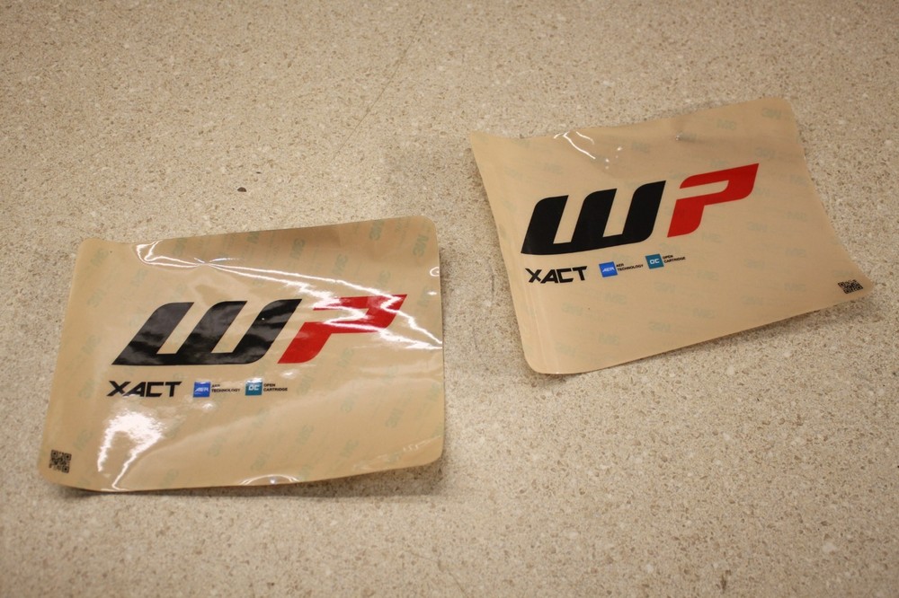 OEM KTM Front Fork Decals OEM WP XACT Sticker Set 9865 D4