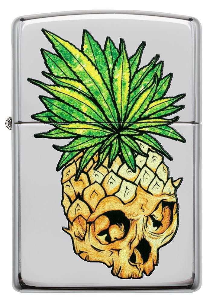 Zippo Leaf Skull Pineapple 49241